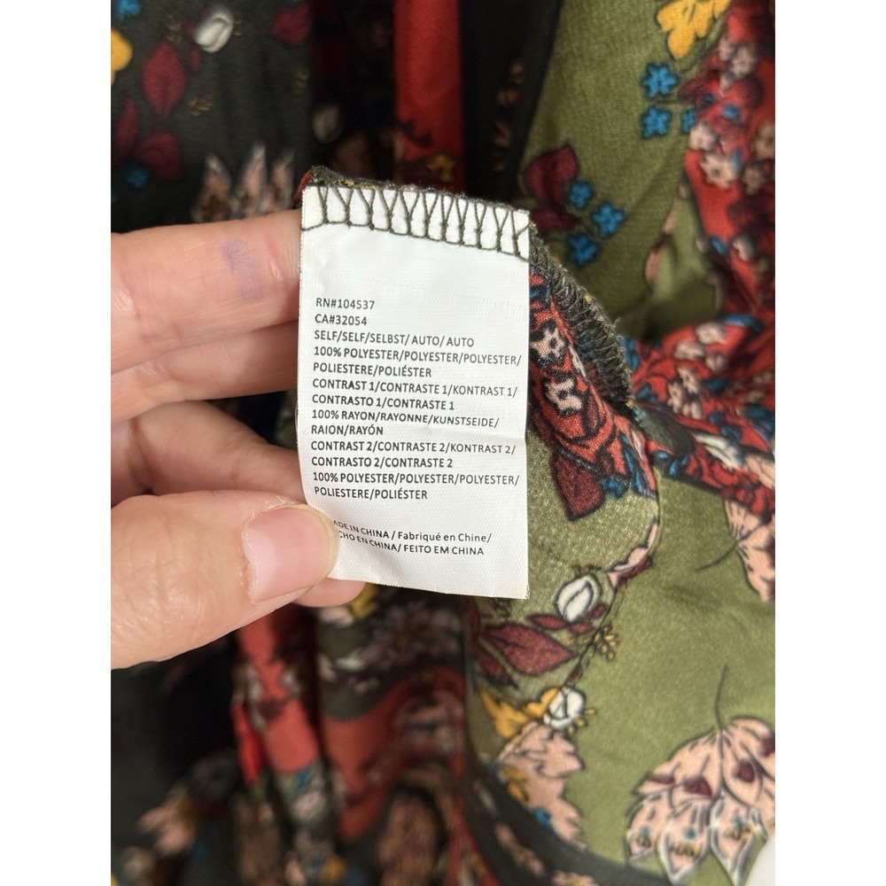 Anthropologie Tiny Patchwork Tunic Dress Sz S Boho Mixed Print Shift Oversized - Picture 6 of 9